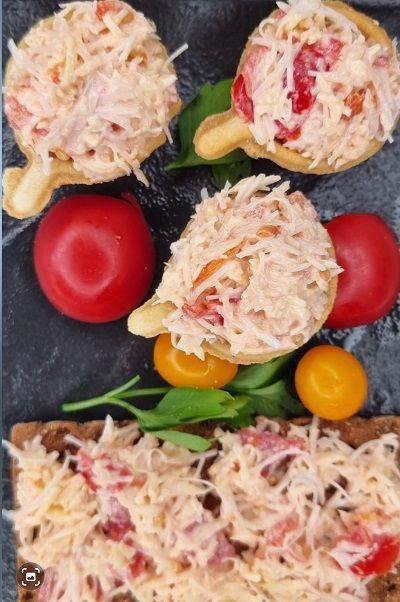 Тарталетки с крабовым мясом