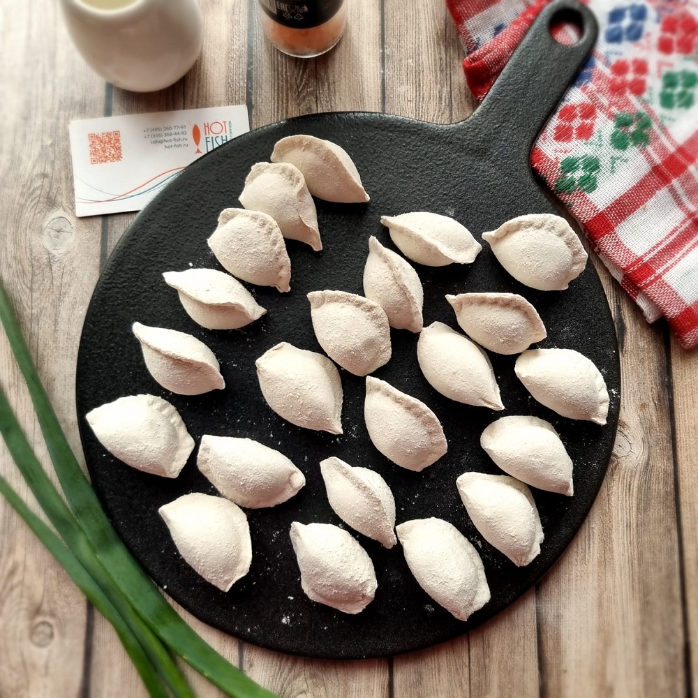 пельмени с кальмаром,картофелем