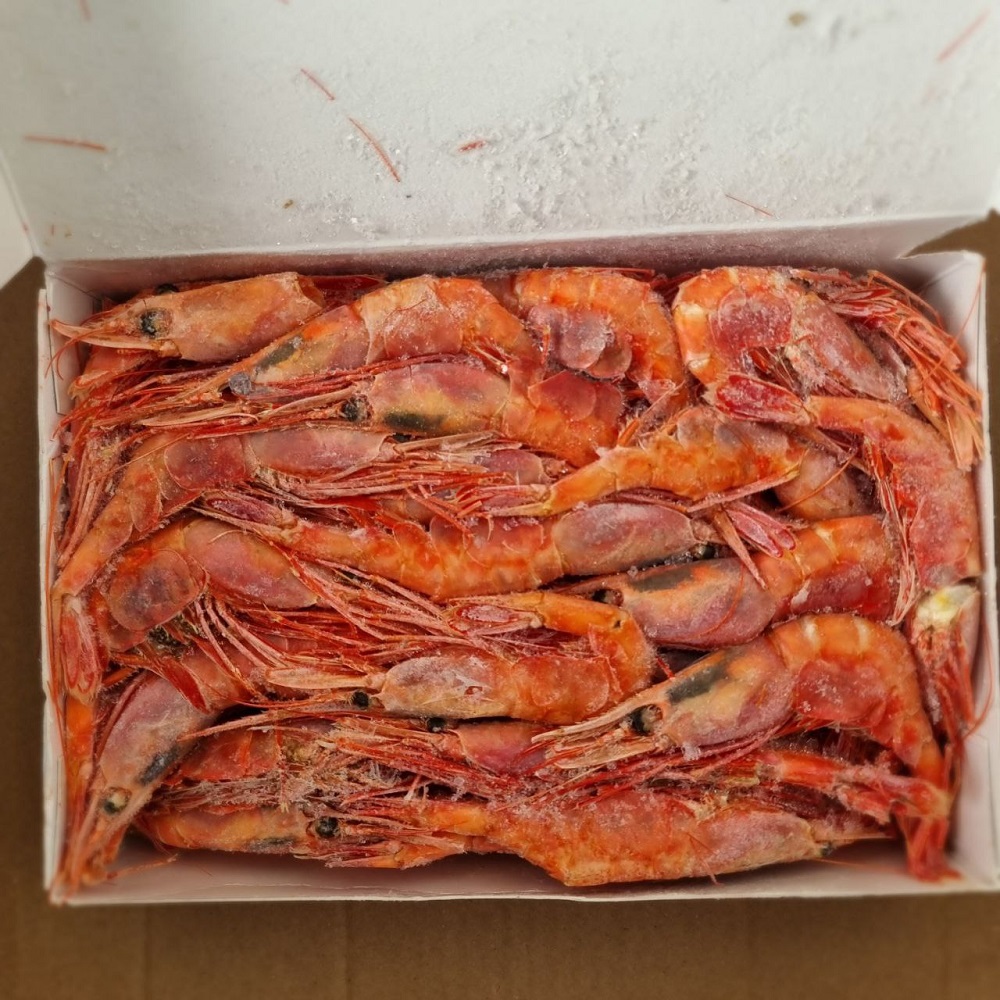 креветки в коробке