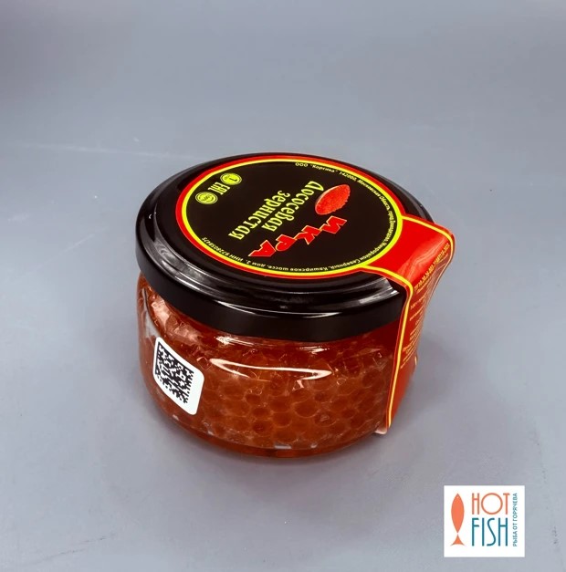 Икра красная горбуши, 100г вылов 2026г, HOT FISH Стекло