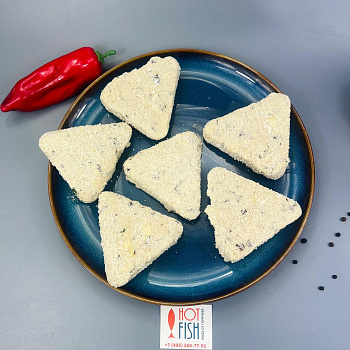 Шницель из кальмара с картофелем и грибами, (~500г)