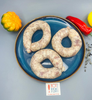 Купаты из рубленного мяса индейки "С сыром (Моцарелла)", ~500г