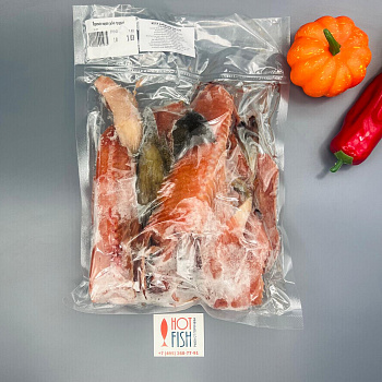 Суповой набор HOT FISH для ухи из кеты, (хребет, хвост) с/м (~1 кг)
