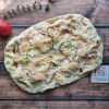 пицца с гребешком