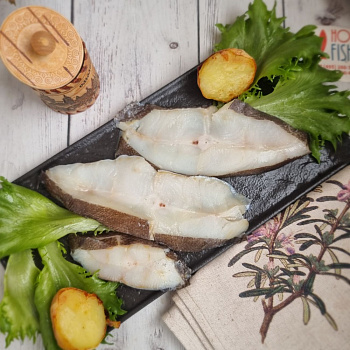 Палтус, ломтики нарезка, холодного копчения, 200г