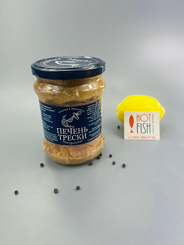 Печень трески натуральная, Мурманск 500г ("Тернес"), (из мороженого сырья)