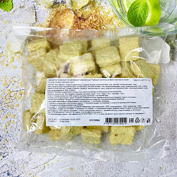 Рыбные наггетсы из филе минтая, замороженные, 1кг