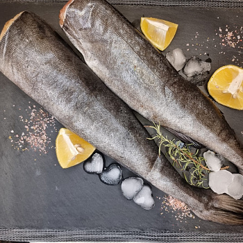 Угольная рыба, Росрыбфлот, потрошеная без головы (чёрная треска) ~2кг