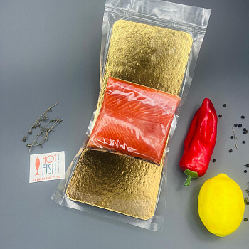 Филе форели на коже слабосоленое, кусок "HOT FISH",~ 500г