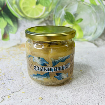 Консервы "Языки трески", 350