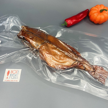 Морской окунь горячего копчения  (~ 600)