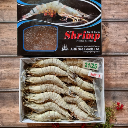 креветки с коробкой